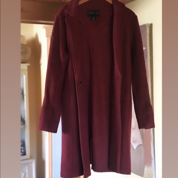 Rachel Zoe rust orange wool blend coat - Picture 4 of 16